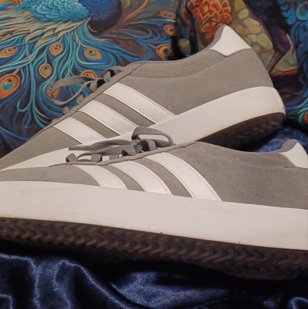 Men's Grey & White Size 13 Adidas. BNWT